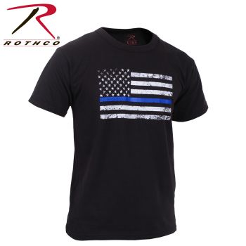 T-Shirt YOUTH/Thin Blue Line US Flag